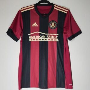 Adidas Adult Atlanta United 2017 Primary Authentic Jersey Black/Red Size Small